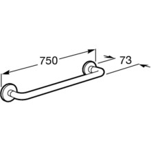 Полотенцедержатель 75 см Roca Hotels 816376001