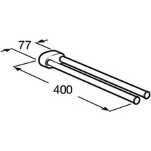 Полотенцедержатель 40 см Roca Hotels 816378001