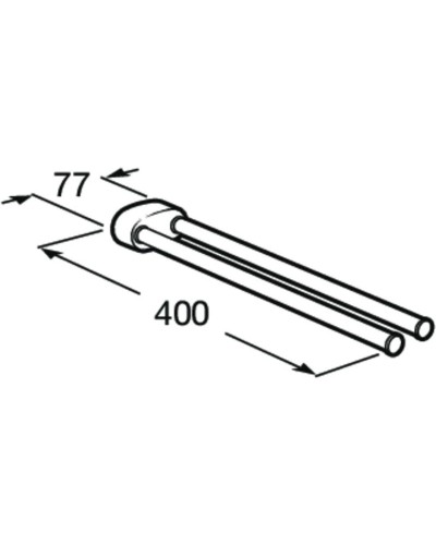 Полотенцедержатель 40 см Roca Hotels 816378001