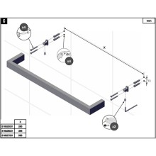 Полотенцедержатель 60 см Roca Nuova 816527001