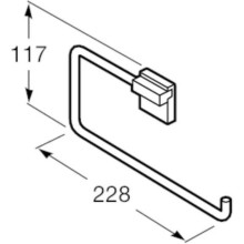 Кольцо для полотенец Roca Rubik 816847001