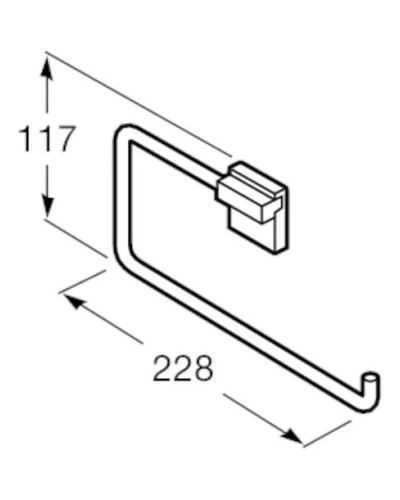 Кольцо для полотенец Roca Rubik 816847001
