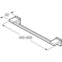 Полотенцедержатель 40 см Roca Rubik 816846001
