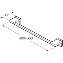 Полотенцедержатель 40 см Roca Rubik 816846001