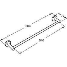 Полотенцедержатель 60,4 см Roca Superinox  817308002