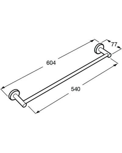 Полотенцедержатель 60,4 см Roca Superinox  817308002
