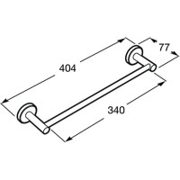 Полотенцедержатель 40,4 см Roca Superinox 817307002