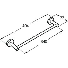 Полотенцедержатель 40,4 см Roca Superinox 817307002