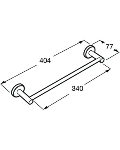 Полотенцедержатель 40,4 см Roca Superinox 817307002