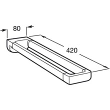 Полотенцедержатель 42 см Roca Tempo 817031001