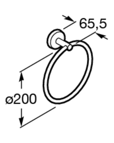 Кольцо для полотенец Roca Twin 816711001