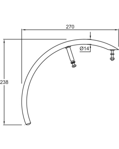 Полотенцедержатель Jacob Delafon Escale E75638-CP