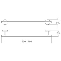 Полотенцедержатель 70 см Teka Alaior 17061020BZ
