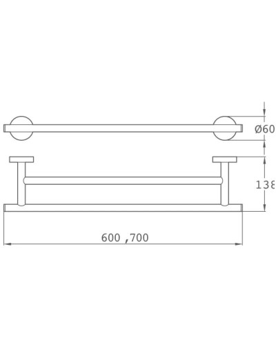 Полотенцедержатель 70 см Teka Alaior 17062020BZ