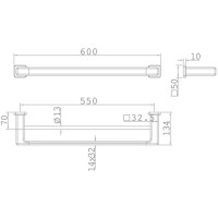 Полотенцедержатель 60 см Teka Formentera 17077020BZ