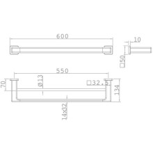 Полотенцедержатель 60 см Teka Formentera 17077020N2
