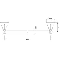 Полотенцедержатель 52,7 см Nicolazzi Teide 1483CR05