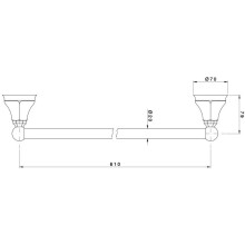 Полотенцедержатель 68 см Nicolazzi Teide 1484CR05