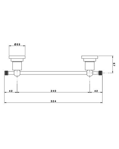 Полотенцедержатель 32,4 см Nicolazzi Arena 1483CR44