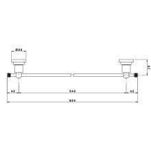 Полотенцедержатель 62,4 см Nicolazzi Arena 1486CR44