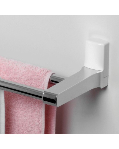 Полотенцедержатель WasserKRAFT Leine K-5040W двойной Хром Белый