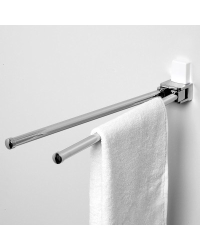 Полотенцедержатель WasserKRAFT Leine K-5031W поворотный Хром Белый
