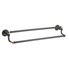 Держатель для полотенец Fixsen Luksor FX-71602B Черный Золото