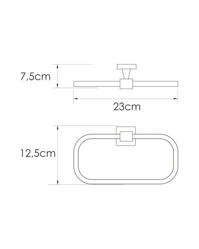 Кольцо для полотенец WasserKRAFT Rhin K-8760