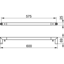 Полотенцедержатель 60 см KEUCO Reva 12801010600