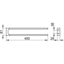 Полотенцедержатель 45 см KEUCO Edition 11 11118130000
