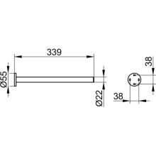 Полотенцедержатель 33,9 см KEUCO Plan 14923370000