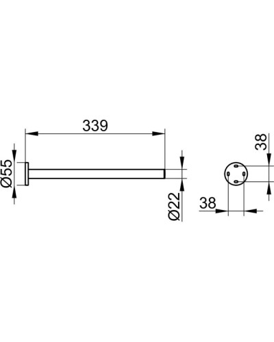 Полотенцедержатель 33,9 см KEUCO Plan 14923370000