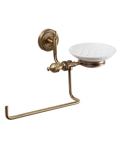 Полотенцедержатель с мыльницей Caprigo Royal 6718 C/BR