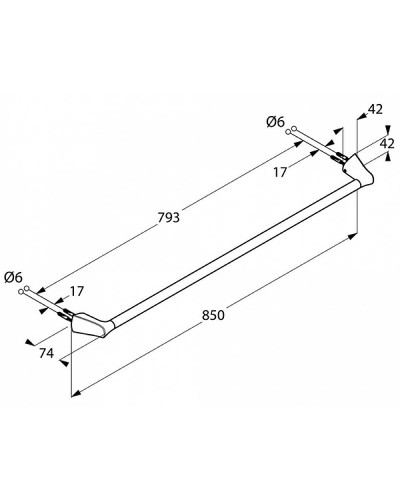 Полотенцедержатель Kludi Ambienta 5397905 Хром