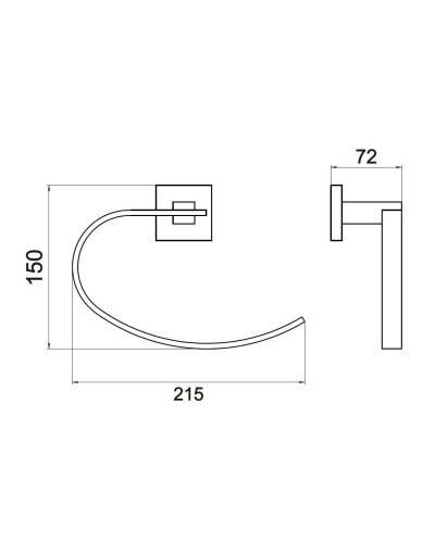 Кольцо для полотенец Savol 65C S-06563C