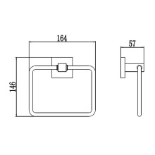 Кольцо для полотенец Savol 65C S-06560C