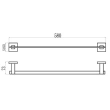 Полотенцедержатель 58 см Savol 65C S-06524C