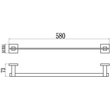 Полотенцедержатель 58 см Savol 65H S-06524H