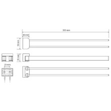 Полотенцедержатель 39,3 см Bemeta Solo 139104232