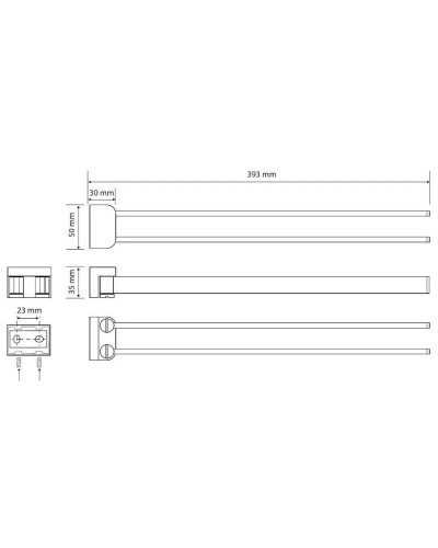 Полотенцедержатель 39,3 см Bemeta Solo 139104232