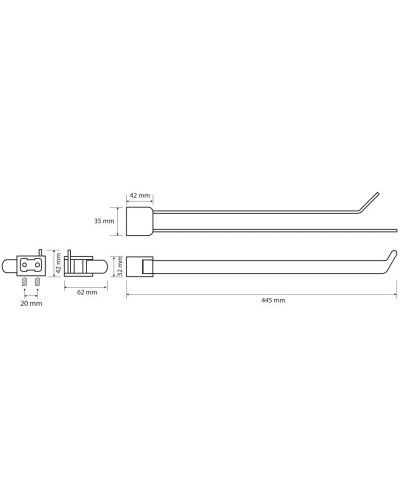 Полотенцедержатель 44,5 см Bemeta Organic 157004101