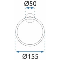 Кольцо для полотенец Rea Mist REA-80027