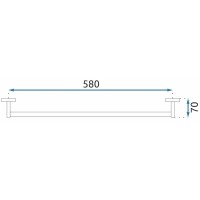Полотенцедержатель 63 см Rea Mist REA-80015