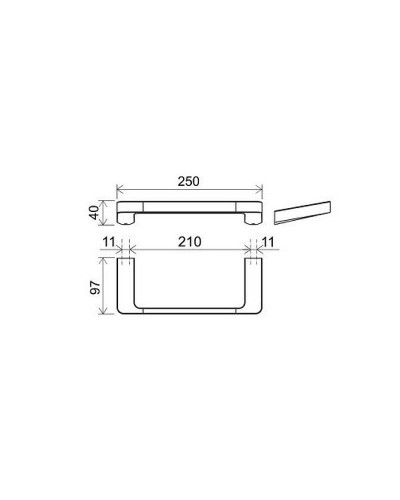 Полотенцедержатель Ravak 10° X07P324 Хром