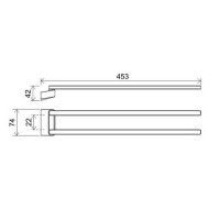 Полотенцедержатель Ravak 10° X07P328 поворотный Хром