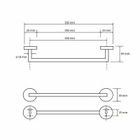 Полотенцедержатель Bemeta Dark 104204020 Черный