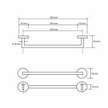 Полотенцедержатель Bemeta Dark 104204020 Черный
