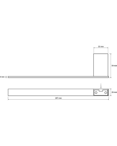 Полотенцедержатель Bemeta Via L 135004044 Хром