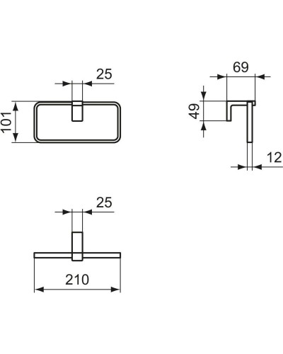 Кольцо для полотенец Ideal Standard Conca T4502GN