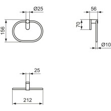 Кольцо для полотенец Ideal Standard Conca T4503GN